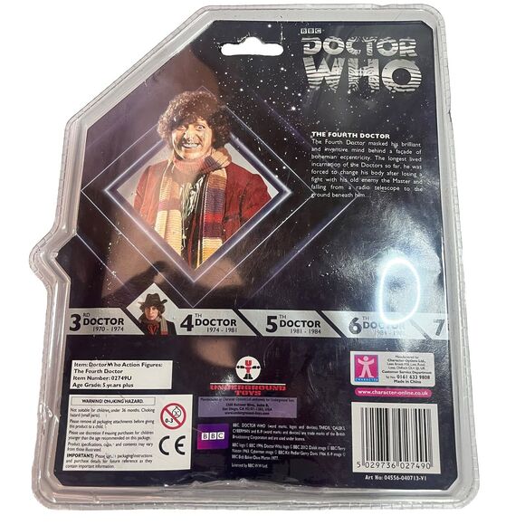 Doctor Who The Fourth Doctor Pyramids Of Mars Action Figure Underground Toys 5+ - Picture 2 of 6